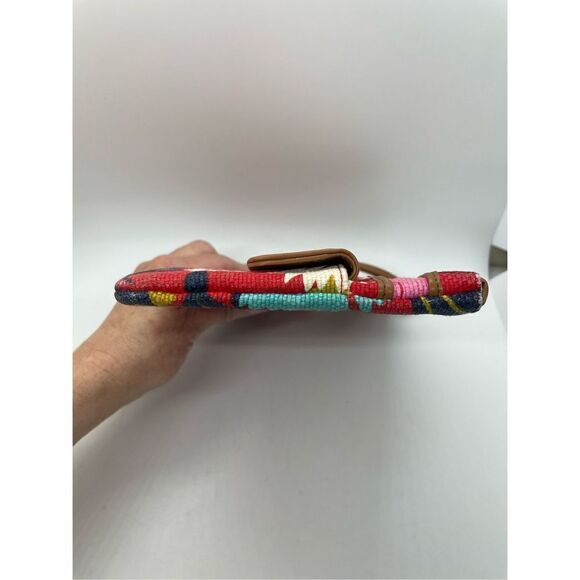 Spartina Little Bermuda Wristlet Wallet Canvas and Leather - Picture 4 of 14